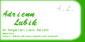 adrienn lubik business card